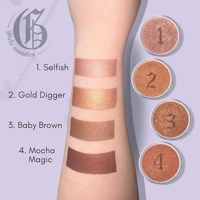 Gold Digger Loose Mineral Bronzer - Natural Face Powder, Highlighter Makeup, Contour Powder, Blush Palette, Matte Bronzer, Eyeshadow Palette