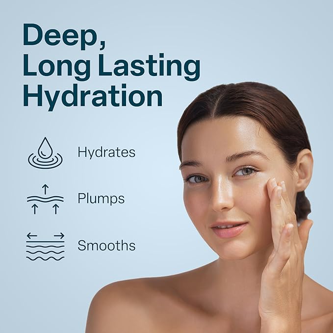 QRxLabs Hyaluronic Acid Serum for Face with Vitamin B5 - Plumping Face Hydration - Rapid-Absorption Facial Care - Elasticity-Boosting Anti-Aging Serum - 2 Fl Oz