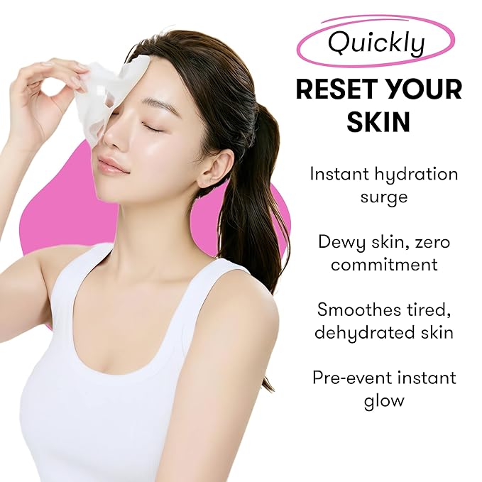 Epielle Collagen Korean Face Masks 20 Pack - Anti Aging Sheet Masks with Hyaluronic Acid for Hydrating & Plumping Skin, Stocking Stuffers for Women