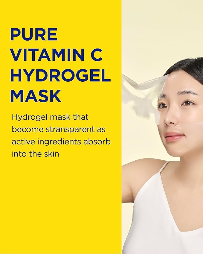 CKD Vita C Teca Blemish Shot Face Gel Mask with Vitamin C & Centella Asiatica (5ea) - Korean Hydrogel Mask for Glass Glow Skin, Dark Spot and Blemish Korean Skincare Routine