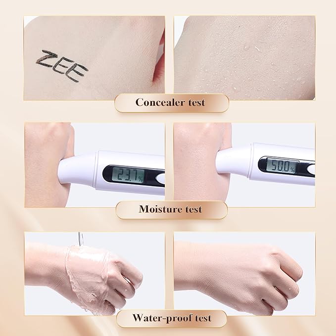 Mushroom Head Air Cushion CC Cream - Long-Lasting & Waterproof New Mushroom Head Screw Lid Concealer Makeup Base for All Skin Types, Create Natural Face Makeup (Ivory)