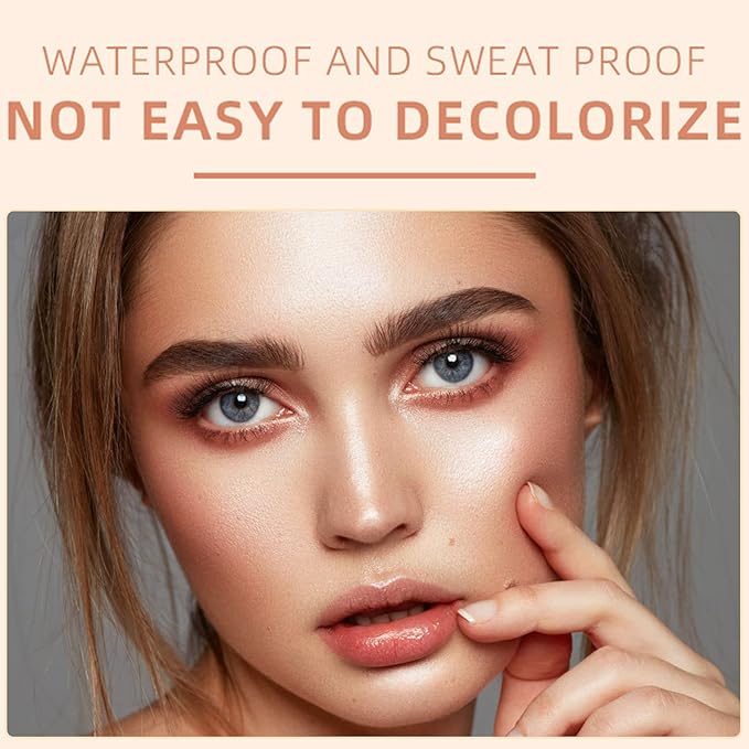 Eyebrow Pomade Brow Gel Pomade,Long Lasting Waterproof and Enhancers Eyebrow Soft Smooth,Eyebrow Makeup Gel with Eyebrow Brush for Girls and Women-Transparent