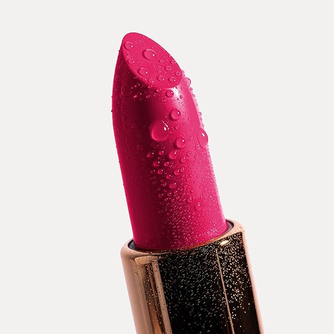 YENSA Vibrant Silk Hydrating Lip Stick - Long Lasting Lipstick with Hyaluronic Acid, Vitamin E & Super Oils - High Pigment Color & Semi Glossy Finish - Moisturizing Formula - Vivid (0.12 oz)