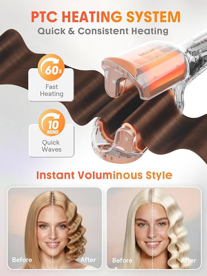 SHEGLAM Deep Waver 0.75" - Short Hair Styling Tool