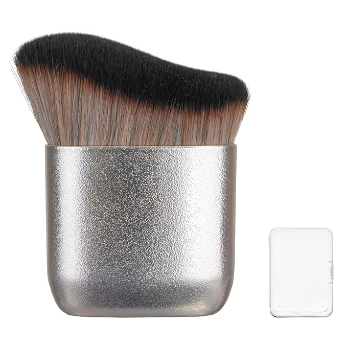 Self Tanner Brush,Large Self Tanning for Self Tan,Kabuki body brush for self tanner,Body Makeup Brush for Leg Makeup,Bronzer Shimmer Glow Blend Brush,Sunless Tanner Makeup Body Brushes (grey)