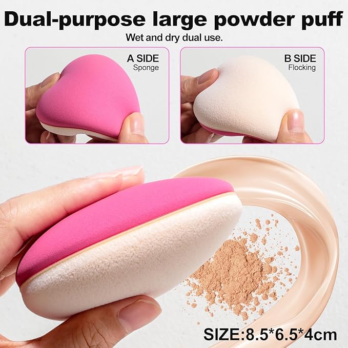 BS-MALL 14 Pcs Makeup Brushes Set With Dual-sided Beauty Blender Sponge - Foundation Brush & Makeup Sponge,premium Luxury Brush Collection For Face & Eye,for Flawless Application (Purple)