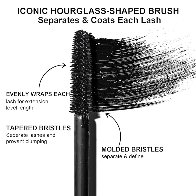 Waterproof Mascara, Tubing Mascara Black - Lengthening, Volumizing & Curling, Smudge-Proof, Washable, Enriched with Jojoba Oil and Castor Oil, Vegan & Cruelty-Free - 0.4 Fl Oz