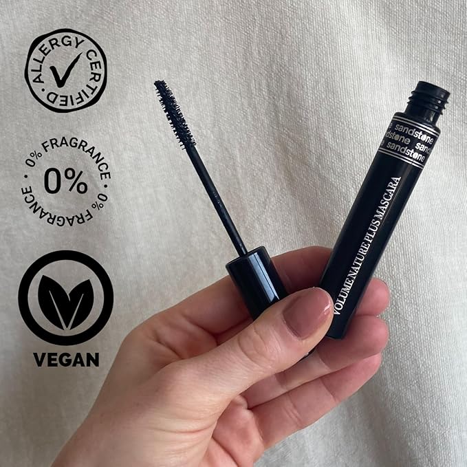 Volume Nature Plus - Hypoallergenic Mascara Sensitive Eyes - Smudge- & Sweatproof, Volume and Lengthening - Allergy tested - Vegan - Non Toxic