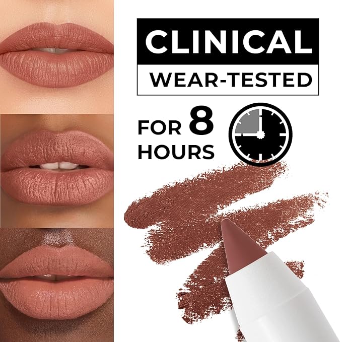 Matte Gel Lip Liner Pencil | Weightless&CreamyTexture - Sharpenable - Longwear & Waterproof - High Pigmented & Flawless Finish - Moisturizing - Cruelty-free & Paraben-Free,- 405, 1,7g/0.05oz