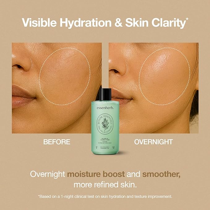 Tea Tree 90 Calming Toner | Vegan | Real Tea Tree | Sebum Control | Mild Formula, Korean Skincare (320ml, 10.82oz)