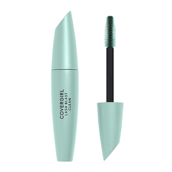 CoverGirl Lash Blast Clean Volume Mascara, Vegan Formula, Volumizing, Smudge-Proof, Cruelty Free, Black, 1 Count