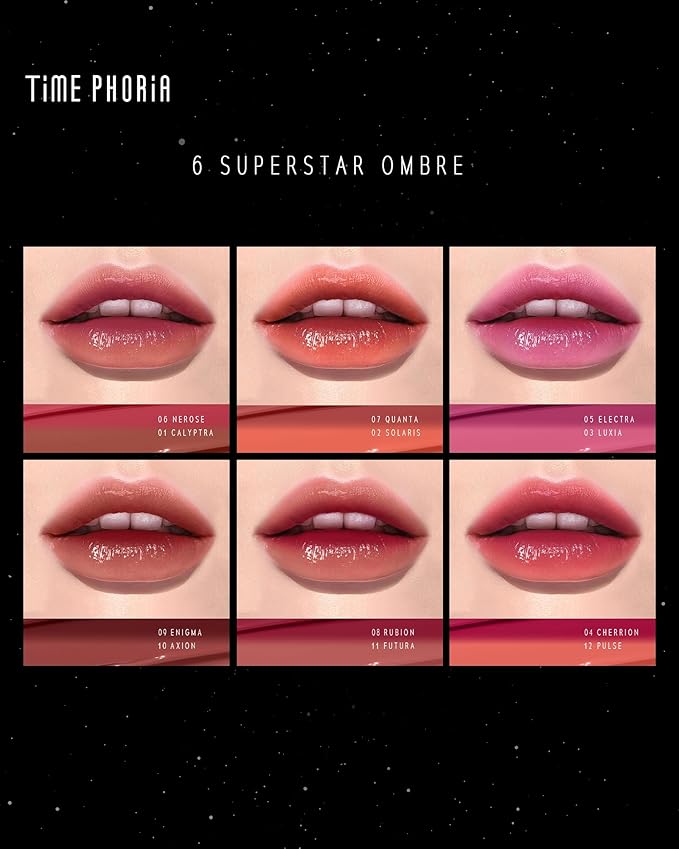 Stellar Dust Lip Stain 01 Calyptra, Transfer-Proof & Smudge-Proof Lip Gloss, Nude Brown Tinted Glossy Finish, High-Pigment Vibrant Color, Hydrating Lightweight Long-Lasting Lip Makeup