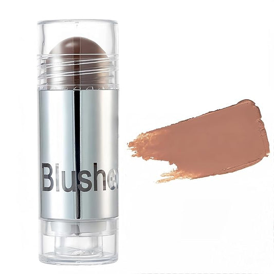 8 Color Multi-use Face Cream Blush Stick for Cheeks, Hydrating Long Lasting Makeup Blush Highlighter Stick for Cheeks Eyes Lips for Women(08)