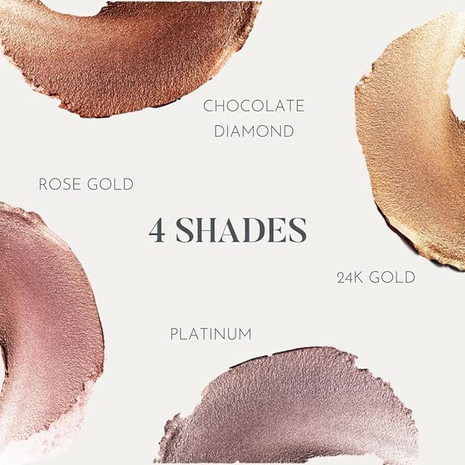 Eye Jewels 24-Hour Eye Shadow Vegan, Cruelty-Free Long-Lasting Cream Eyeshadow, Radiant Finish Eye Makeup for All Skin Tones, Easy-to-Blend, Smudge-Proof, 24k Gold .15 fl oz