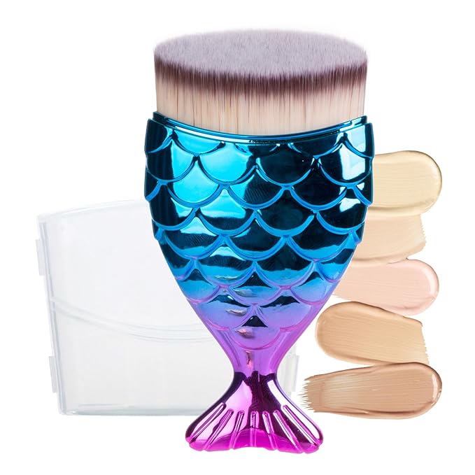 UNIMEIX Sunscreen Brush for Face Kabuki Brush Sunscreen Applicator for Kids Foundation Makeup Brushes for Liquid Foundation Powder Cream Contour Buffing Stippling Blending