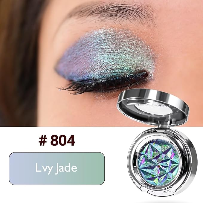 CHARMACY Duochrome Eyeshadow, Insane Shifters Chameleon Eyeshadow, Creates High-Impact, Metallic Eye Looks, 100% Vegan and Cruelty Free (Chameleon-#804, 0.06 Ounce (Pack of 1))