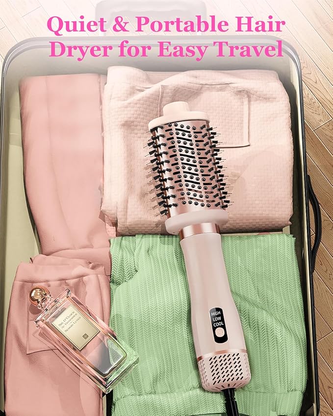Hight Speed One-Step Volumizer Hair Dryer, 4-in-1 Hair Dryer Brush Blow Dryer & Styler Volumizer – Hot Air Straightener Brush for Frizz Control, Salon Blowout, Fast Drying with Ionic Technology