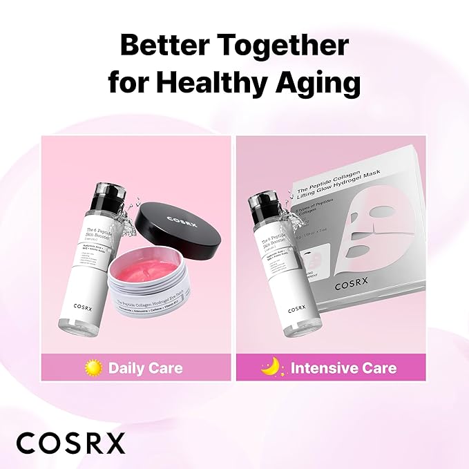 COSRX 6X Peptide Collagen Booster Toner Serum with Copper Peptides, Niacinamide & Hyaluronic Acid Skin Renewal Boosting Facial Essences, Korean Skin Care, 5.07 fl.oz, Stocking Stuffers