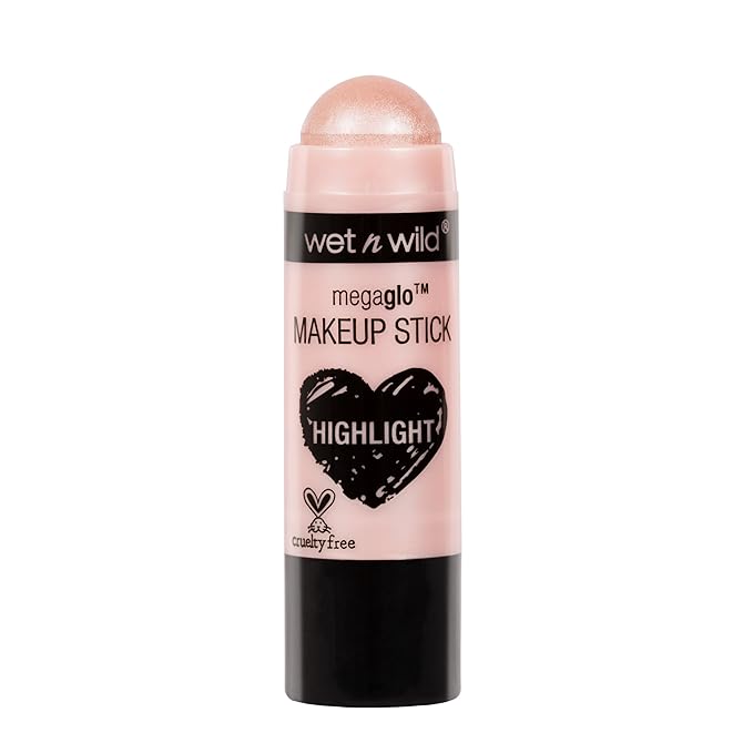 wet n wild MegaGlo Makeup Stick, Buildable Color, Versatile Use, Cruelty-Free & Vegan - When the Nude Strikes