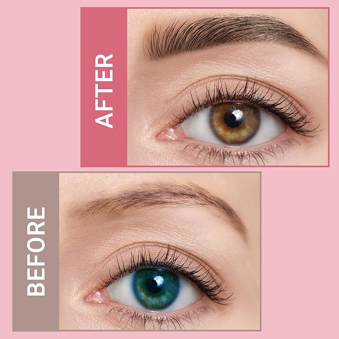 Eyebrow Pen - Microblading eyebrow pencil with Micro-Fork Tip & Precision Tip for Natural Brows, Eyebrow Pencils for Women, Dual-Ended Brow Brush, Waterproof, Dark Brown