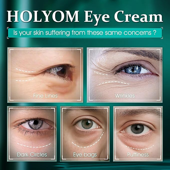 Advanced Eye Cream for Eye bags - Targeted Solution for Puffiness, Wrinkles, Dark Circles, and Firmness - Temporary Firming & Tightening Treatment - Wrinkle Filler, Natural Infusions 1 oz