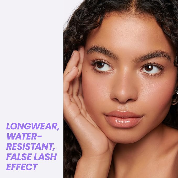 Wonderskin Infinite Rizz Mascara - Brown Mascara for Volume and Length, Long-Wear, Smudge-Proof & Water-Resistant Volumizing Lash Makeup (Brown)