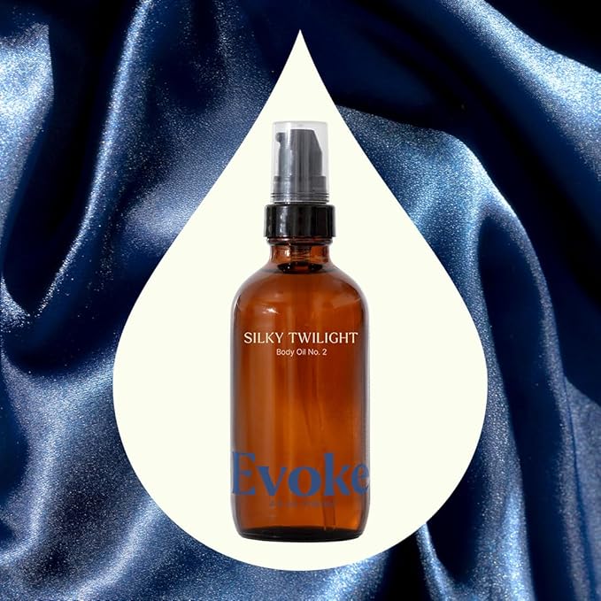Plant Therapy Evoke Silky Twilight Body Oil 4 oz Refined Natural Scent with Warm, Powdery Undertones, Enhances Skin’s Glow & Elasticity with Squalane, Argan, and Vitamin E