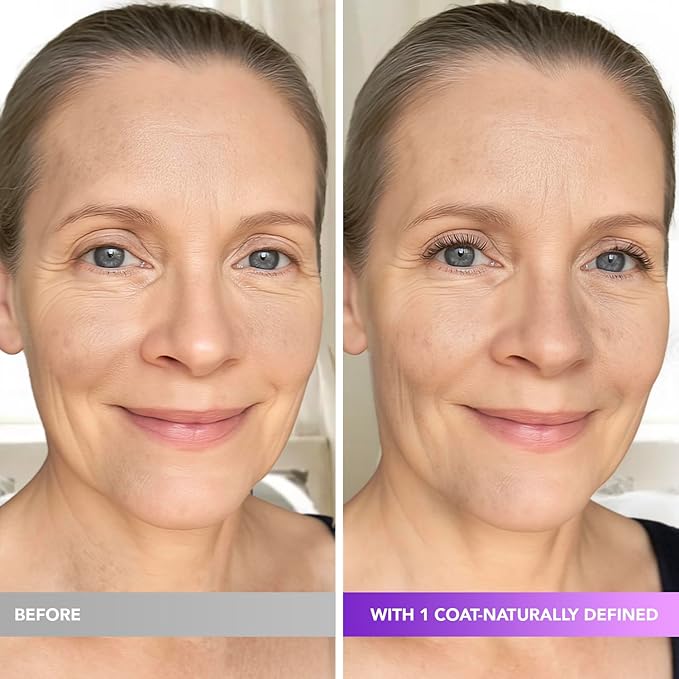 Mascara for Older Women 60 Plus: Black Prime Lash Mascara - Prime Mascaras for Mature Women Makeup - Hypoallergenic Non-Clumping Formula for Sensitive Eyes, 5.5g