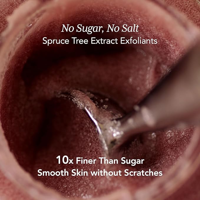 WHIPPED VEGAN SCRUB FIGBUTTER 210g (7.40 oz) – Made with Fig & Cacao Butter | Soft as Gelato Texture, Enriched with Ceramide, Shea Butter & Niacinamide | 10x Finer than Sugar Scrubs | for Face & Body