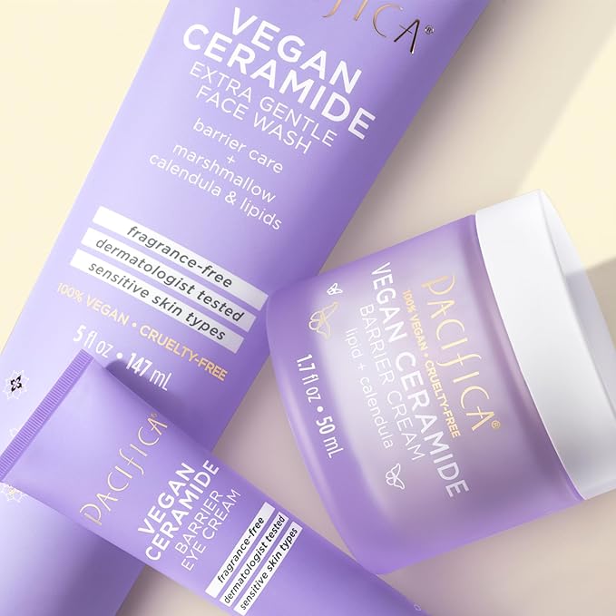 Pacifica Vegan Ceramide Barrier Eye Cream – Hydrating Under Eye Moisturizer for Dry, Sensitive Skin, Fragrance-Free Treatment for Dark Circles, Puffiness & Fine Lines Dermatologist Tested Clean Beauty