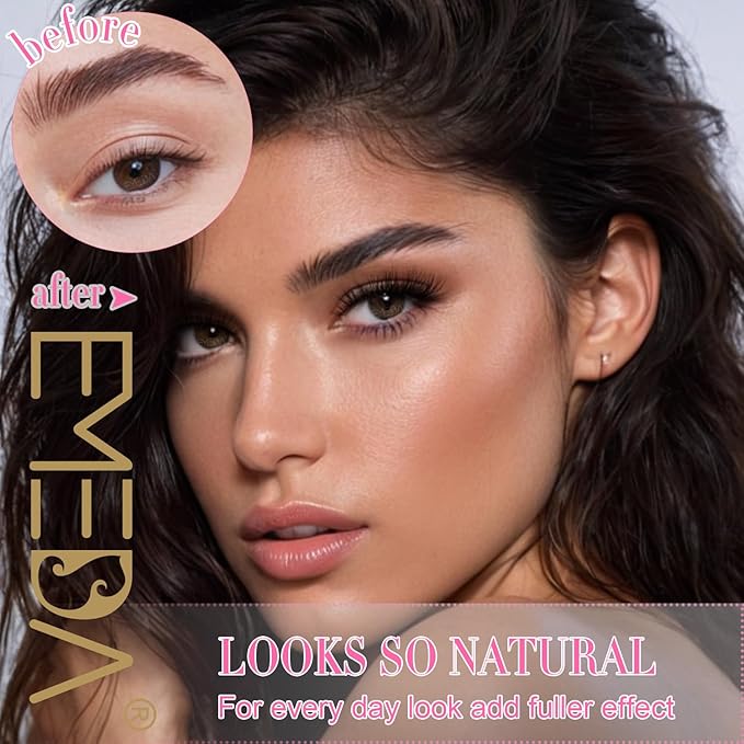 Faux Mink Lashes Fluffy Wispy Natural Look 14mm False Lashes Strip Clear Band 14 Pairs False Eyelashes 3D Full Dramatic Cat Eye Fake Eyelashes by EMEDA(FF4）
