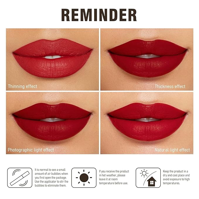 MAKI YIKA Brown Nude Lipstick for Women Color Stay Long Lasting Lipsticks, No Smudge Matte Liquid Lipstick Transferproof, DINNER TIME