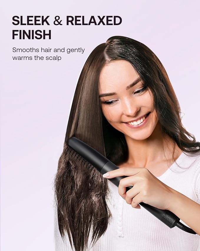 6-in-1 Hot Air Styler Wrap, High-Speed Hair Dryer Brush Blow Dryer with 2 Auto Wrap Curlers for Curling, Straightening, Volumizing, Fast Drying & Frizz-Free Styling for All Hair Types