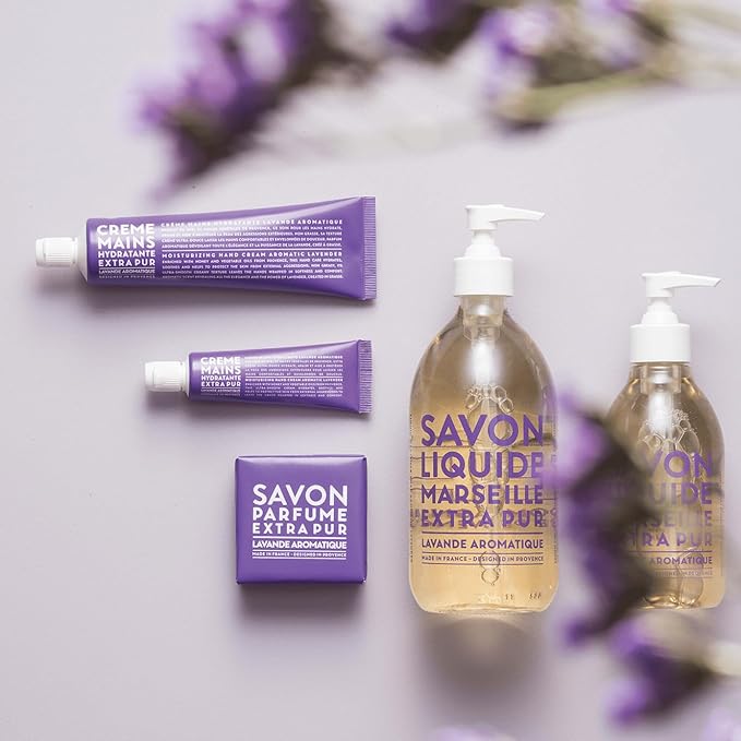 Compagnie de Provence Savon de Marseille Extra Pure Liquid Soap - Aromatic Lavender - 10 Fl Oz Plastic Pump Bottle
