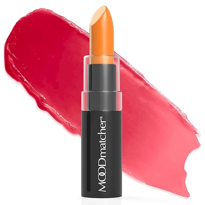 MOODmatcher Original Color Changing Lipstick – 12 Hours Long-Lasting, Moisturizing, Smudge-Proof, Glamorous Personalized Color, Premium Quality – Made in USA (Orange)