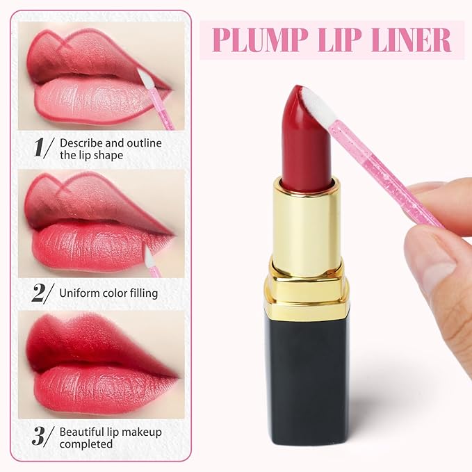 Unaone Lip Wands - 100PCS Disposable Lip Brushes for Lipstick, Lip Balms, Lip Gloss, Lip Scrubs and Concealer, Perfect Makeup Applicators Tool