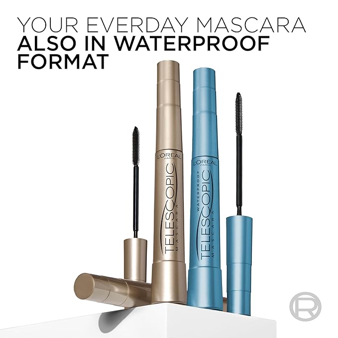 L'OrÃƒal Paris Makeup Telescopic Original Lengthening Mascara, Carbon Black, 0.27 Fl Oz (Pack of 1)