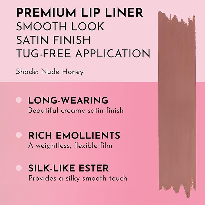 Lawless Women's Forget the Filler Definer Liner, Nude Honey, Pink, 0.04 Ounce