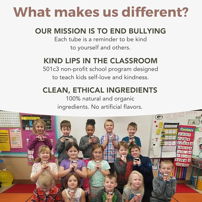 Kind Lips Unscented Lip Balm – Organic & Natural Single Tube – Fragrance-Free, Sensitive Skin Lip Care – Gluten Free, Grain Free, Made in USA – Moisturizing Chap stick Alternative