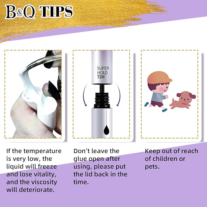 Lash Bond and Seal 10ML Cluster Lash Glue Bond and Seal Glue Waterproof Long Lasting Mascara Wand Lash Extension Bond and Seal Strong Hold 2 in 1 Bond and Seal ?Black Bond and Seal,10ML?