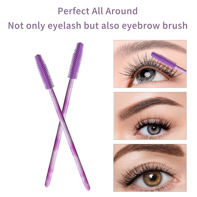 Disposable Silicone Eyelash Mascara Brushes Wands Applicator Eyebrow Brush Makeup Tool Kit Set Tool Bulk