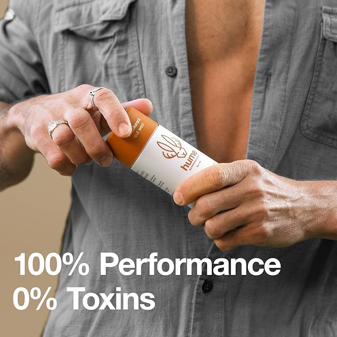 Hume Supernatural Aluminum Free Deodorant for Women & Men - Probiotic and Plant-Based, Long-Lasting Moisture Absorbing - Clean and Effective. (Out West - 2-Pack)