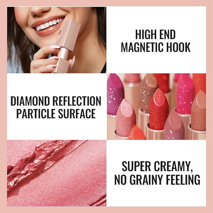 Oulac Moisturizing Coral Red Lipstick - Tinted Lip Balm Infused with Damask Rose Oil Alleviate Lips, Shiny & Lightweight Lip Makeup Vegan & Gluten Free, PG02 Red Coral