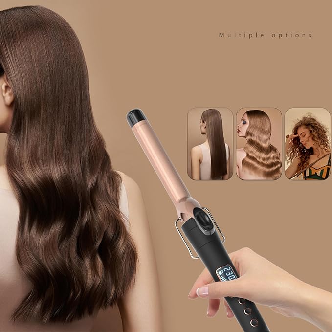 5 in 1 Curling Iron Set with 3 Barrel Hair Crimper, Curling Comb, and 3 Interchangeable Ceramic Curling Wand, Fast Heating Hair Curler, Adjustable Temp Settings