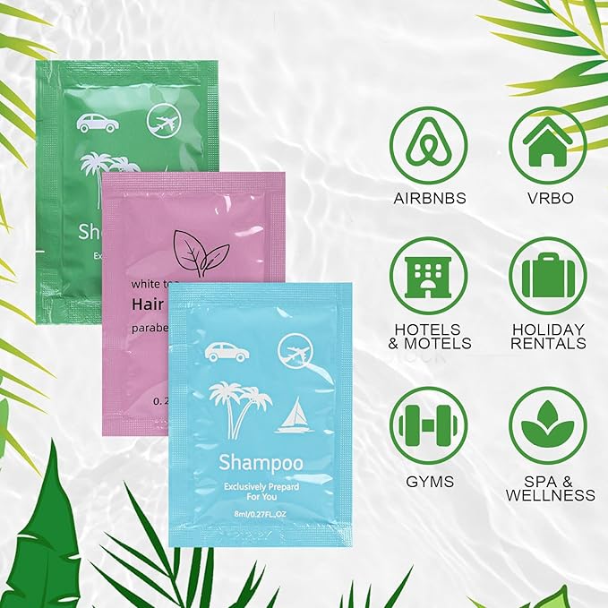 Body Wash Shampoo Conditioner Set Travel 0.28fl Oz,Travel Size Shower Gel Set,Shampoo and Conditioner Travel Bulk,Hotel Supplies Bulk Hygiene Kits for Homeless Guests Hotel (20)