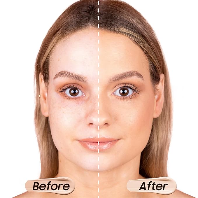 Matte Liquid Foundation Full Coverage - Flawless & Long-Lasting Oil Control Foundation Makeup, Lightweight Waterproof Concealer Cream for Dry and Oily Skin, 1 Fl Oz (2 Pack #102 Nude)