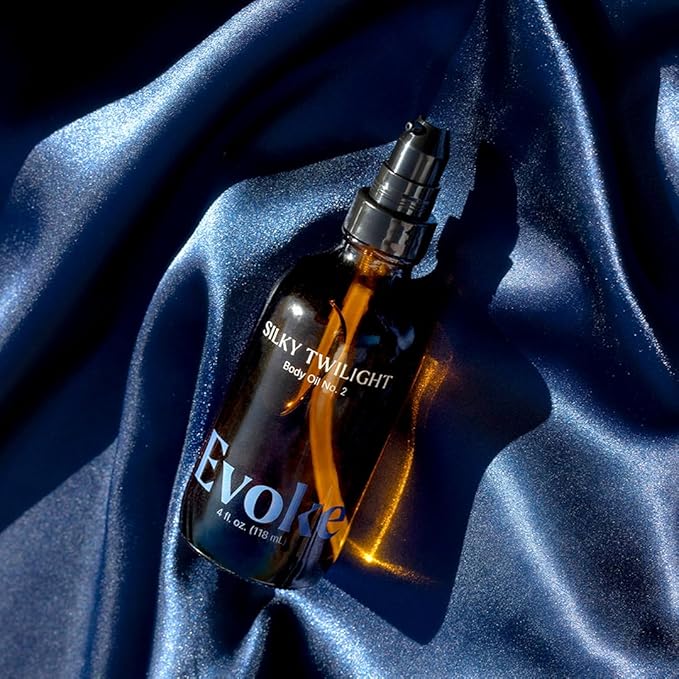 Plant Therapy Evoke Silky Twilight Body Oil 4 oz Refined Natural Scent with Warm, Powdery Undertones, Enhances Skin’s Glow & Elasticity with Squalane, Argan, and Vitamin E