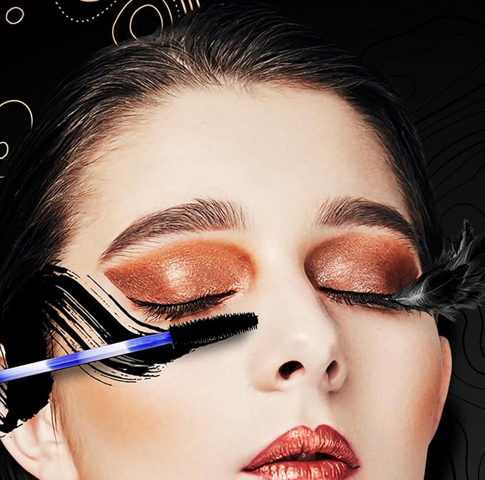 BIHRTC 100PCS Mascara Wands Disposable Lip Applicators liner Brushes Makeup Tools Silicone Eyelash liner Brushes Lip Brushes for Women Girls Salon Beauty Cosmetic Make Up Tool