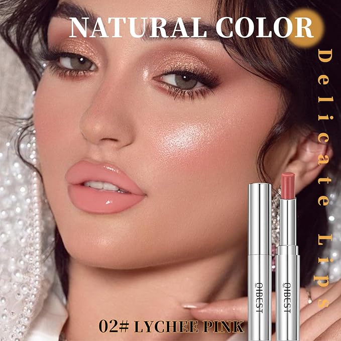Jolilab 2-Pack Honey Lipstick Tinted Lip Balm.Black Cherry Glow - Sheer Hydration for All Skin Tones, Moisturizing Lip Color with Natural Nourishment（Black&Pink）