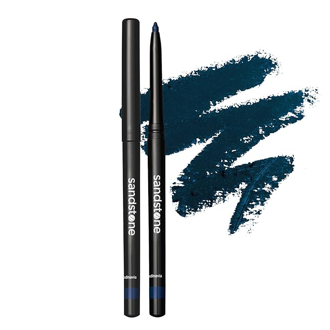 Waterproof Eyeliner Pencil - Vegan Hypoallergenic for Sensitive Eyes - Smudge Proof - Fragrance Free - Smooth (Blue)